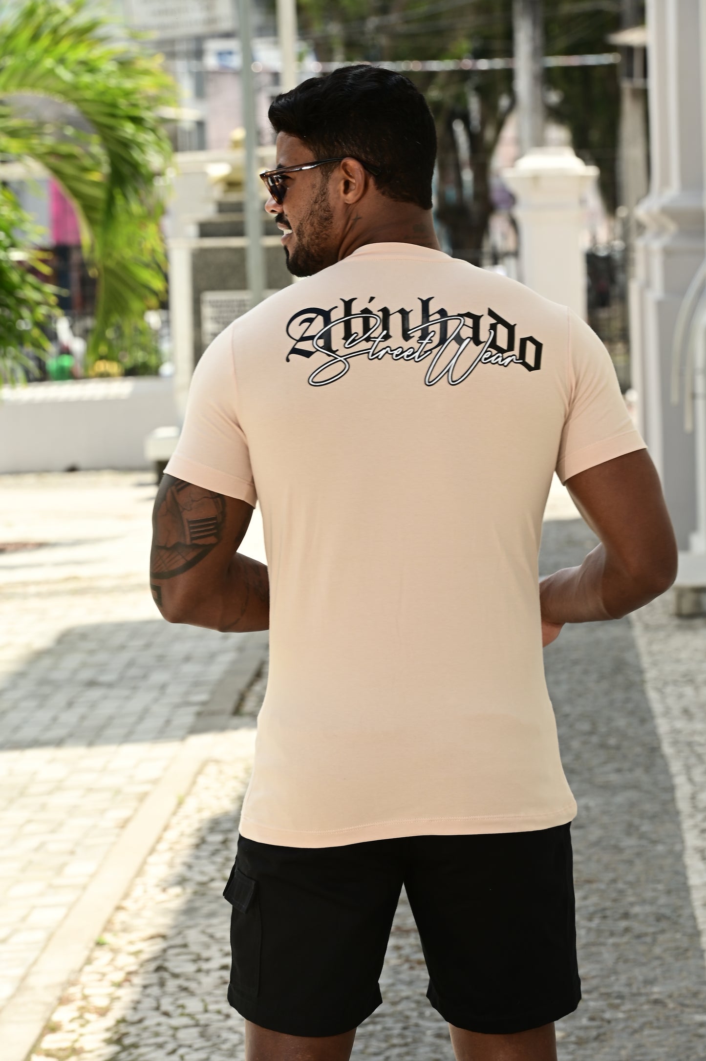 Camisa Long malha peruana modelo slim